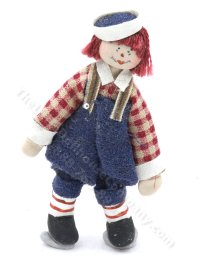(image for) Miniature Handmade by Maureen Thomas Raggedy Andy Doll