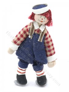 (image for) Miniature Handmade by Maureen Thomas Raggedy Andy Doll