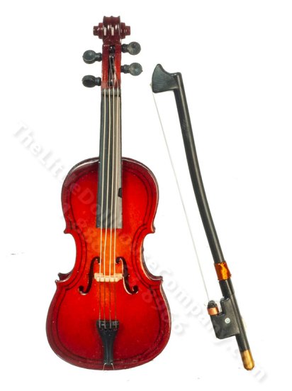 (image for) Miniature 4" Cello for Dollhouses