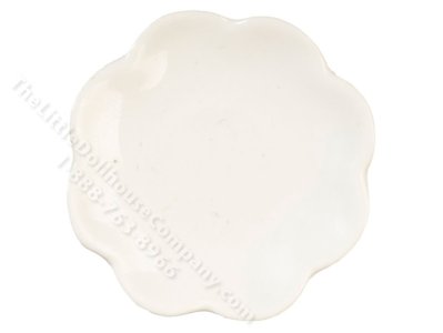 (image for) Miniature Scalloped Plate for Dollhouses