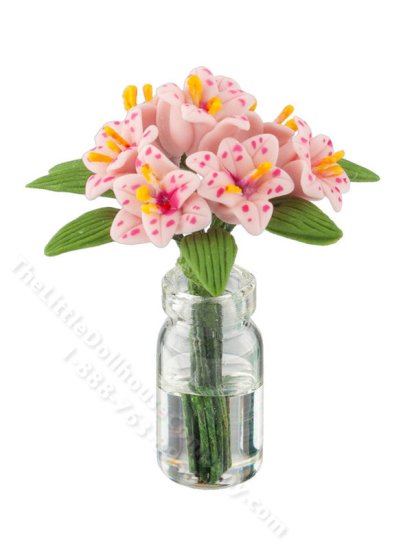 (image for) Miniature Bouquet of Daylilies for Dollhouses