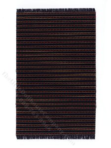 (image for) Miniature Blue/Red Stripe Rug for Dollhouses - Large