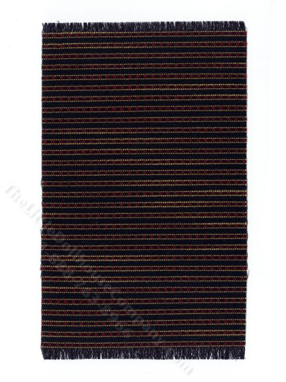 (image for) Miniature Blue/Red Stripe Rug for Dollhouses - Large