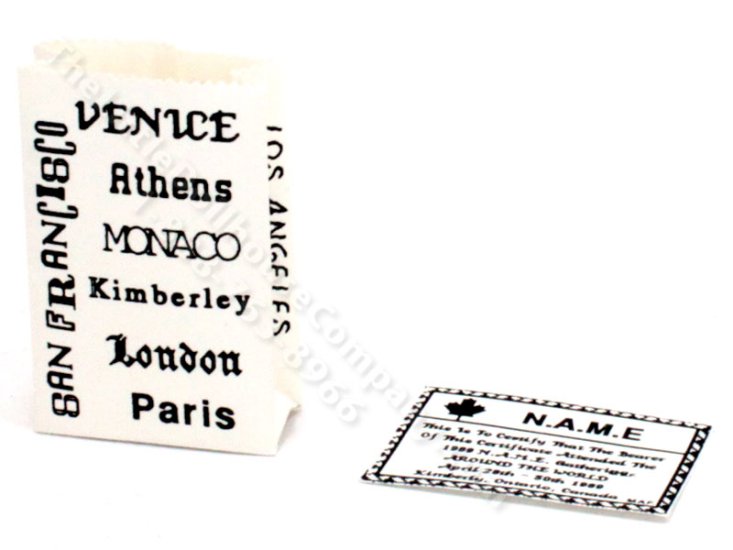 (image for) Miniature Commemorative N.A.M.E Cities Bag for Dollhouses