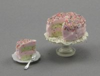 (image for) Dollhouse Scale Model Birthday Cake