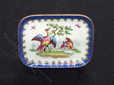 (image for) Miniature Porcelain Stork Platter for Dollhouses