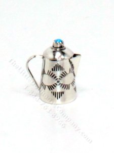 (image for) Handmade Miniature Sterling Silver Coffe Pot