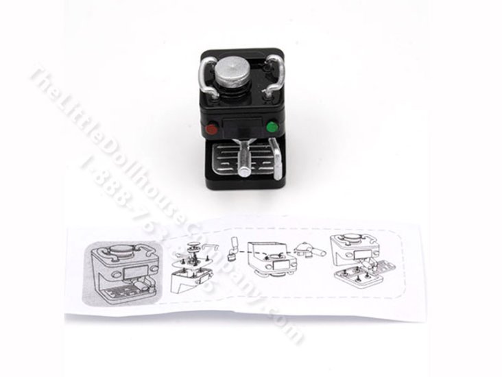 (image for) Miniature Espresso Machine Kit for Dollhouses