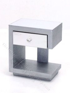 (image for) Miniature Modern Mirrored Right Nightstand by Judith Blondell