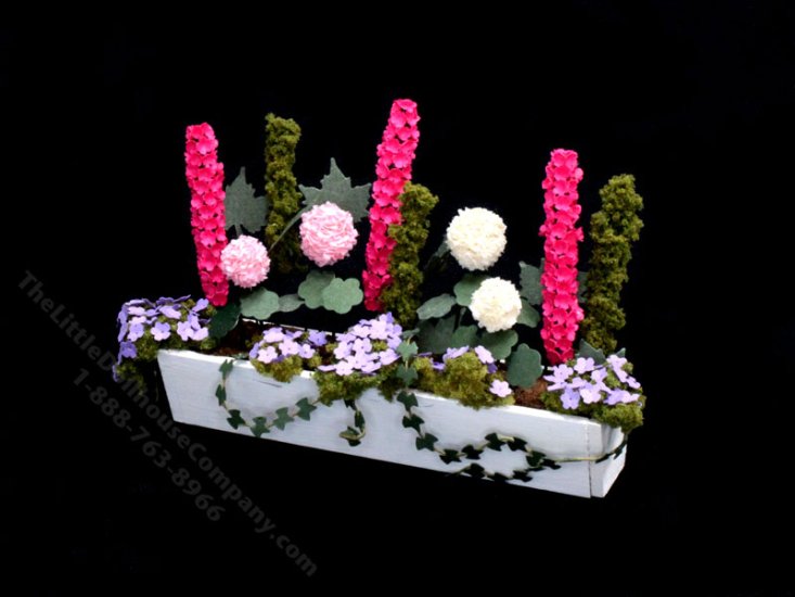 (image for) Handmade Miniature Wooden Window Boxes for Dollhouses