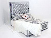 (image for) Miniature Modern Mirrored Bed by Judith Blondell