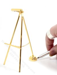 (image for) Miniature LED Light Up Easel with Wand for Dollhouse