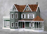 (image for) Real Good Toys 1769 Dollhouse, Harborside Mansion w/Conservatory