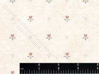 (image for) Heart Flower Miniature Wallpaper for Dollhouses