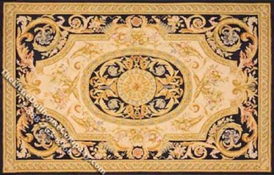(image for) Dollhouse Scale Model Sized French Aubusson Rug