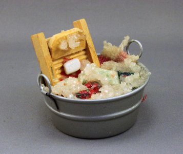 (image for) Dollhouse Miniature Washing Board and Laundry Set