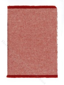 (image for) Miniature Red/Wite Stripe Rug for Dollhouses - Small