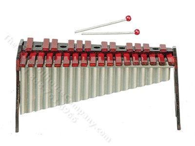(image for) Dollhouse Scale Model Xylophone with Mallets