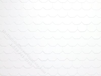 (image for) Octagonal Tile Roof Plastic Veneer for Dollhouses