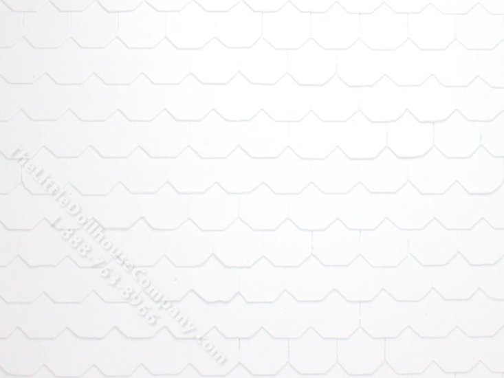 (image for) Octagonal Tile Roof Plastic Veneer for Dollhouses