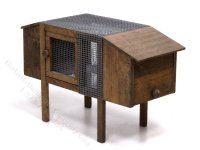 (image for) Miniature Large Bunny Hutch for Dollhouses