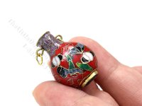(image for) As Is Vintage Miniature Oriental Cloisonné Vase for Dollhouses