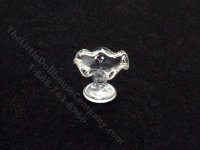 (image for) Dollhouse Scale Model Ruffle Glass Vase for Dollhouses