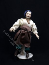 (image for) Miniature Handcrafted Vintage Medieval Man in Blue Hat