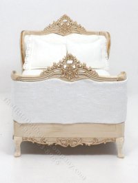 (image for) Miniature Unfinished Double Sleigh Bed