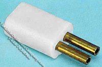 (image for) Hollow Tube Electrical Plug for Dollhouses