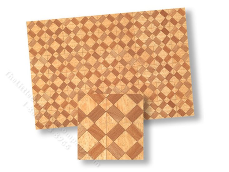 (image for) Miniature Faux Wood Paper Flooring for Dollhouses