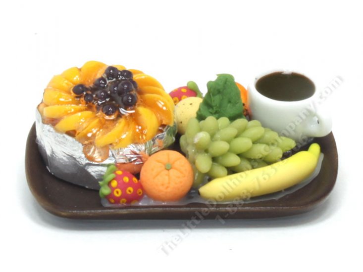 (image for) Miniature Snack Platter With Fruit and Coffee