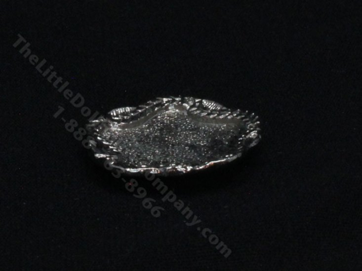 (image for) Miniature Silver Platter for Dollhouses