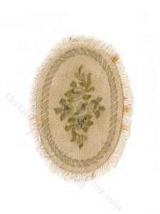 (image for) As-Is Miniature Oval Rug for Dollhouses