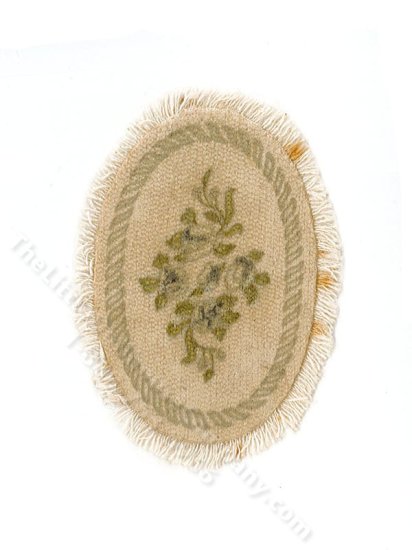 (image for) As-Is Miniature Oval Rug for Dollhouses