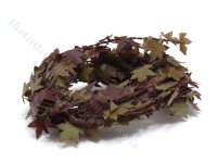 (image for) Miniature Autumn Red/Green Maple Leaf Garland for Dollhouses