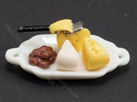 (image for) Miniature Cheese Tray for Dollhouses