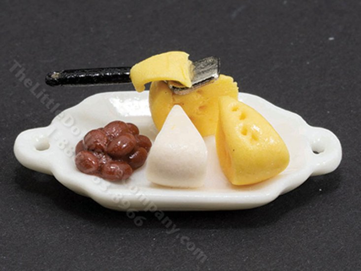(image for) Miniature Cheese Tray for Dollhouses