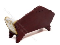 (image for) Miniature Mahogany Victorian Sofa for Dollhouses
