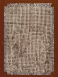 (image for) Miniature Brown Grid Rug for Dollhouses - Large