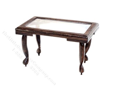 (image for) Miniature Glass-Top Coffee Table for Dollhouses