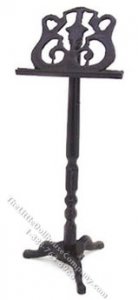 (image for) Miniature Music Stand Black for Dollhouses