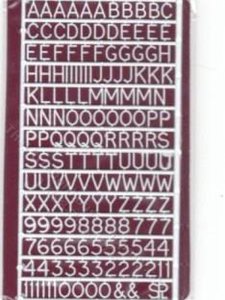 (image for) Miniature Plastic Letters and Numbers