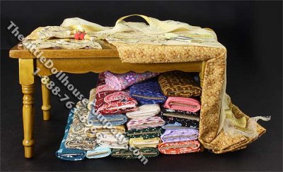 (image for) Dollhouse Scale Model Sewing Table by Bette Jo Chudy