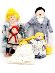 (image for) Miniature Fancy Doll Family