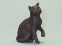 (image for) Miniature Sitting Sable Burmese Cat by Karl Blindheim