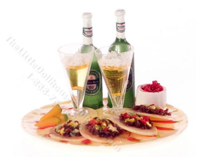 (image for) Miniature Tostas with Beer for Dollhouses