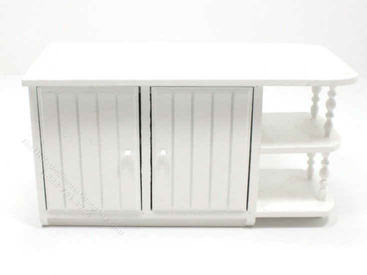 (image for) Miniature AS IS White Kitchen Island