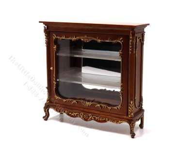 (image for) Miniature Walnut China Display Cabinet