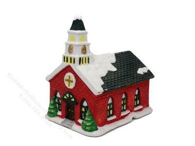 (image for) 1:48 Scale Christmas Church Dollhouse